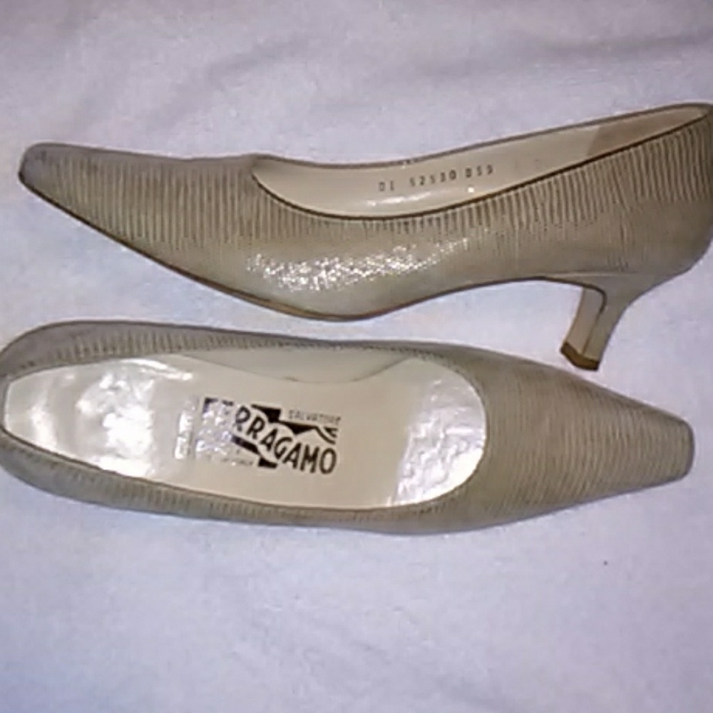 Authentic Salvatore Ferragamo Leather Heels - Picture 8 of 8